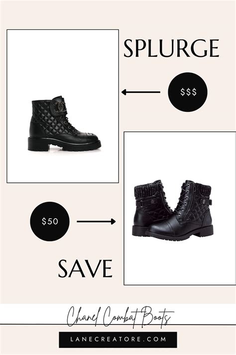 chanel shoes dupe|chanel combat boots dupe.